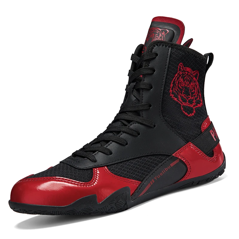 Spring New Wrestling Shoes Competition Wear-resistant Training Sports Shoes Free Fighting Men's and Women's Boxing