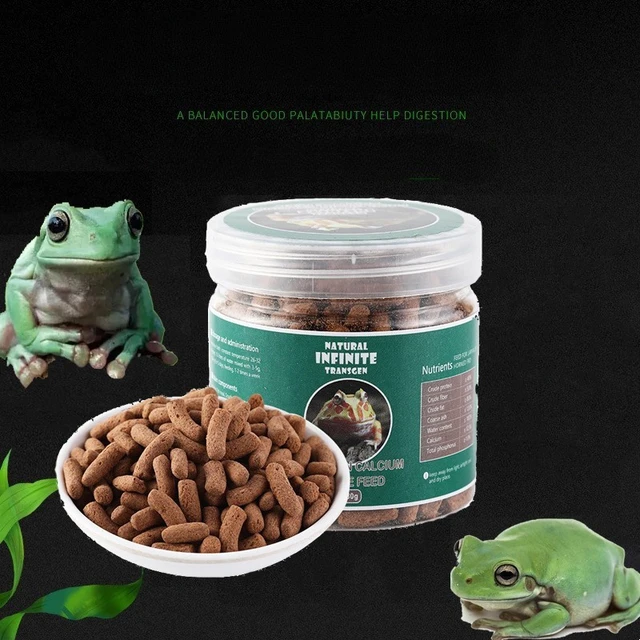 General Purpose Tree Frog Food, Australian Blue, Green, Tree, Feed, A Good  Balance of Palatability, Helps Digestion, 45g