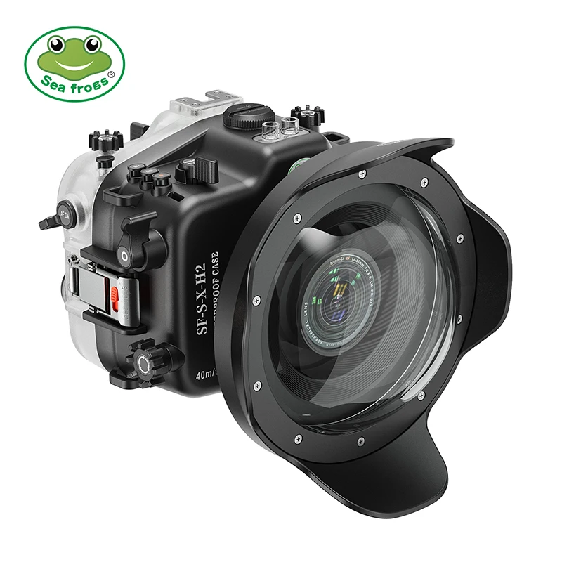 Seafrog 수중 사진 촬영용 방수 쉘, 후지 X-H2 X-H2S 카메라 다이빙 보호 커버에 적합