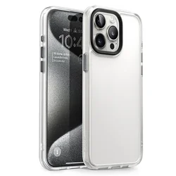 Premium Hybrid Protective Bumper Case with Clear Back Cover - Pc + tpu (Frost)