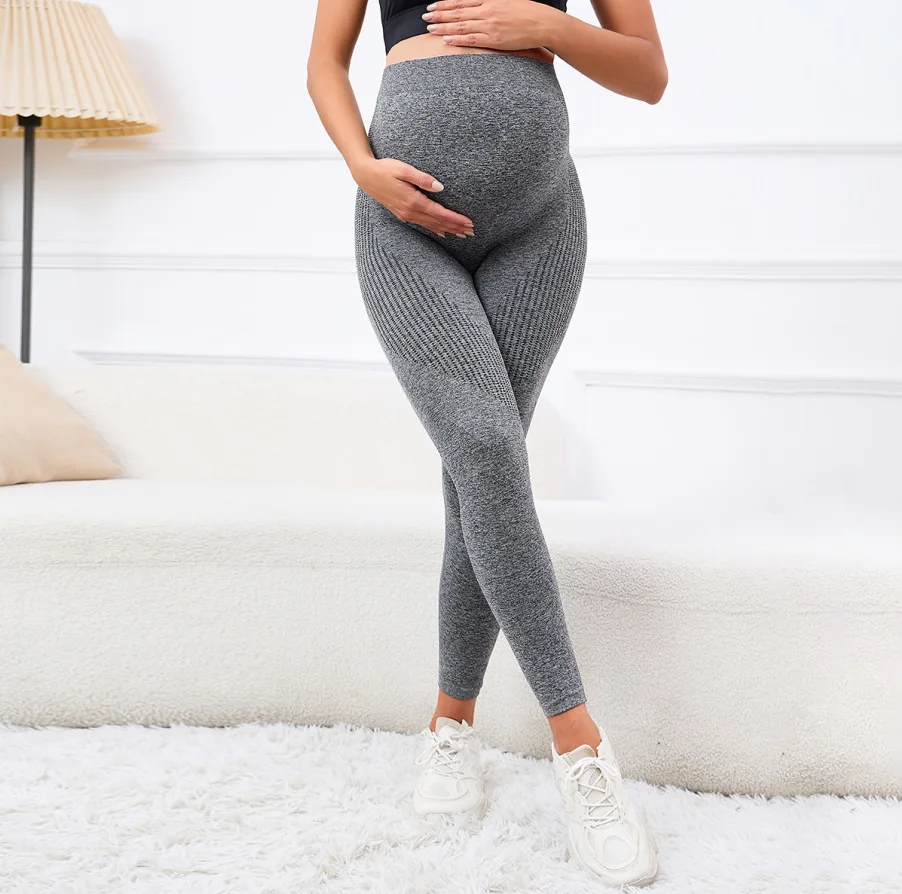Elastic High Waist Maternity Leggings Skinny For Pregnant Women Belly Support Postpartum Leggins Body Shaper Fitness Trousers Baby & Maternity
