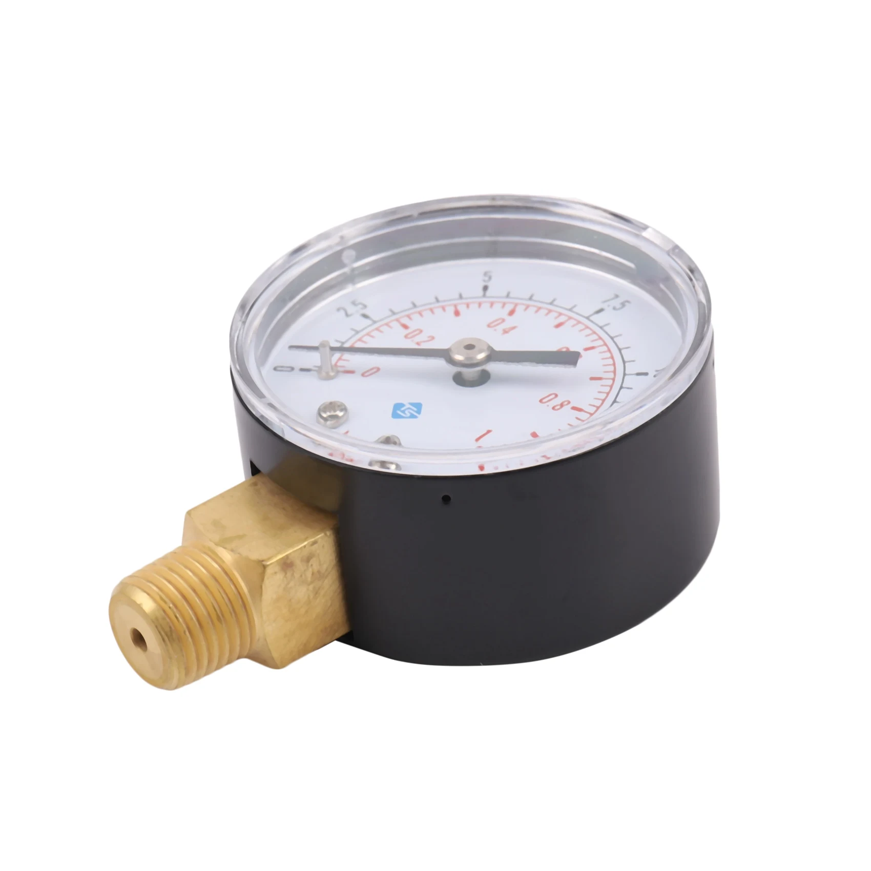 ABAN 0-1bar 50mm 수압 게이지 미터 1/4 인치 NPT 나사식 압력계 -50-15psi