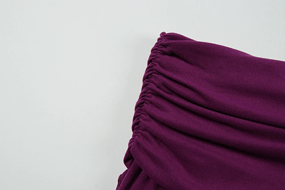 Maternity Deep Purple Off Shoulder Ruched Long Sleeve Side Slit Pregnancy Photo Dress Elegant Baby Shower Gown for Photoshoot 8 S4febe795aa334939b05b312559705443c