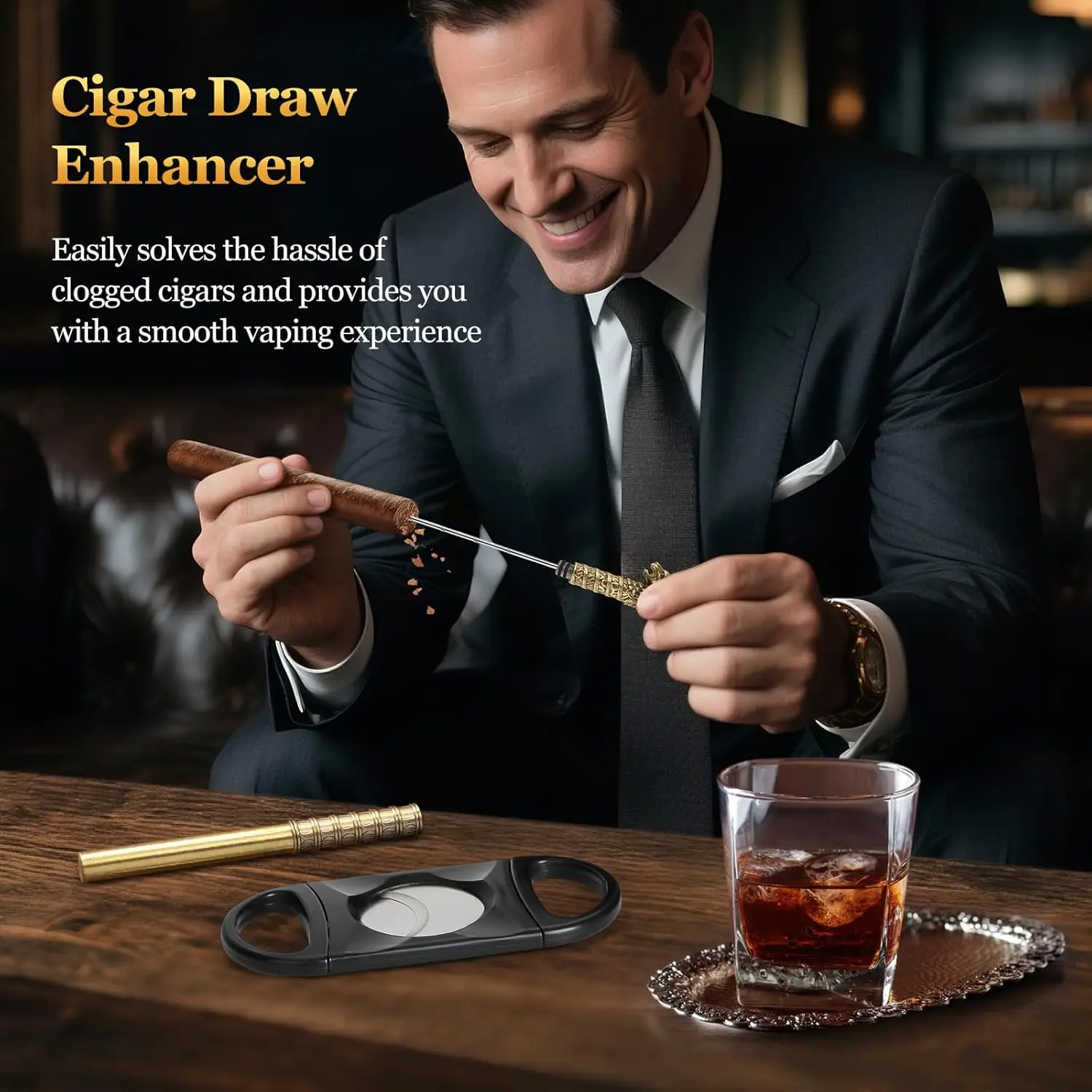 حافظة سيجار جلد