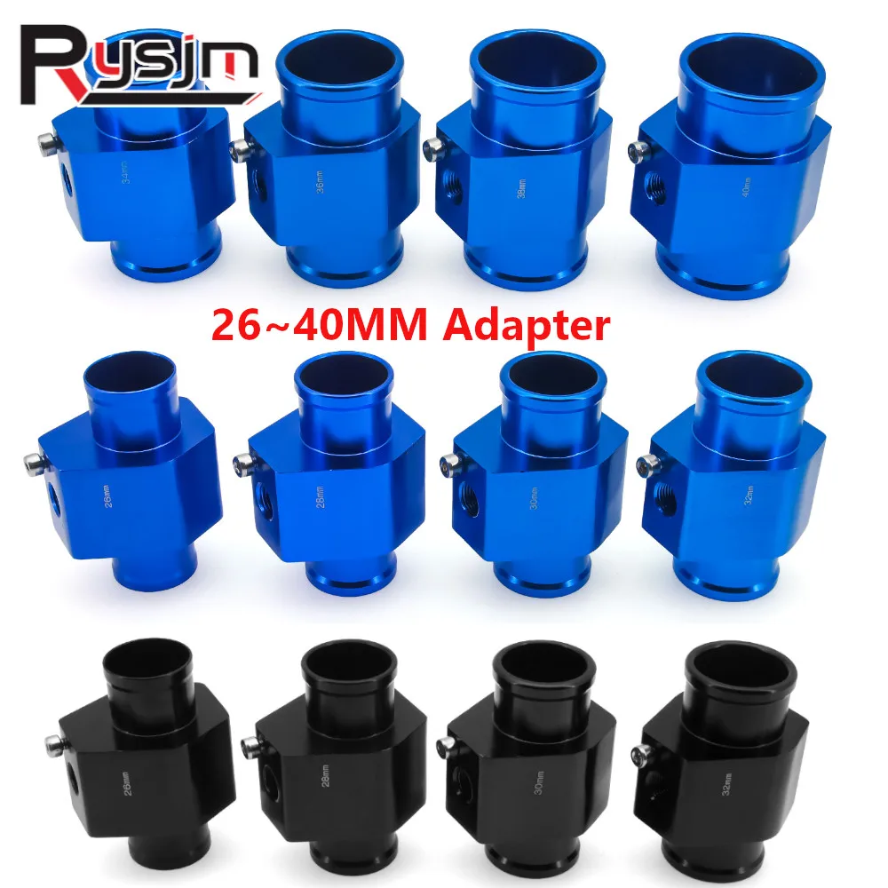 Temperature Sensor 26 28 30 32 34 36 38 40mm Water Temp Gauge Radiator Temperature Joint Pipe Hose Adapter Aluminium For Car Truck Gauges
