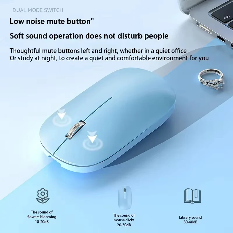 OnePlus Dual-Mode Silent Ergonomic Wireless Mouse with Type-C Charging