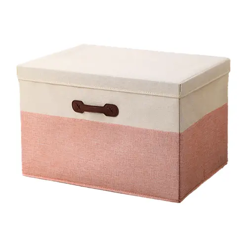 S/M/L/XL Foldable Linen Storage Boxes with Handle Wardrobe Organizer 1pc Basket Space Saving Cube Drawer Bin for Home Camping - Image 10