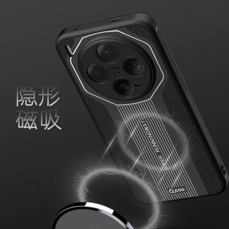 Luxury Leather Magnetic Stylish Soft Back Phone Case - Anti-Fall Protection Cover