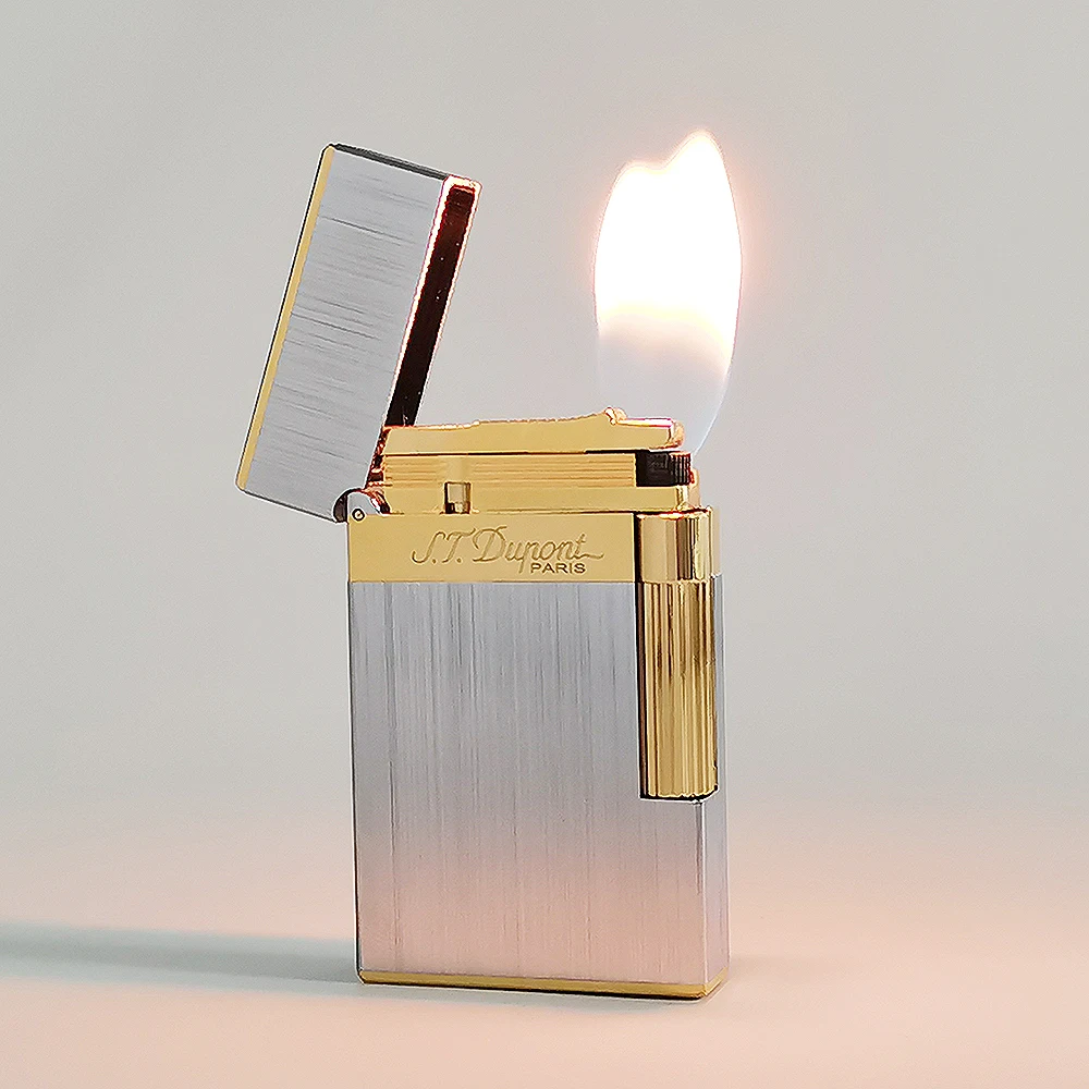 D Brand Lighters Double Flame Brushed Good Sound Soft Flame Cigarette Smoking Tobacco Accessory To Smoker Dupont Limited Edtion 2