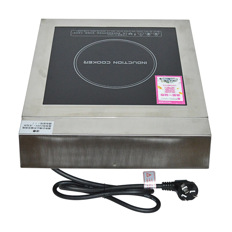 Commercial Induction Cooker 3500W Flat High Power Induction Cooker Industrial Hotel Stove Furnace Drum Sink 1pc