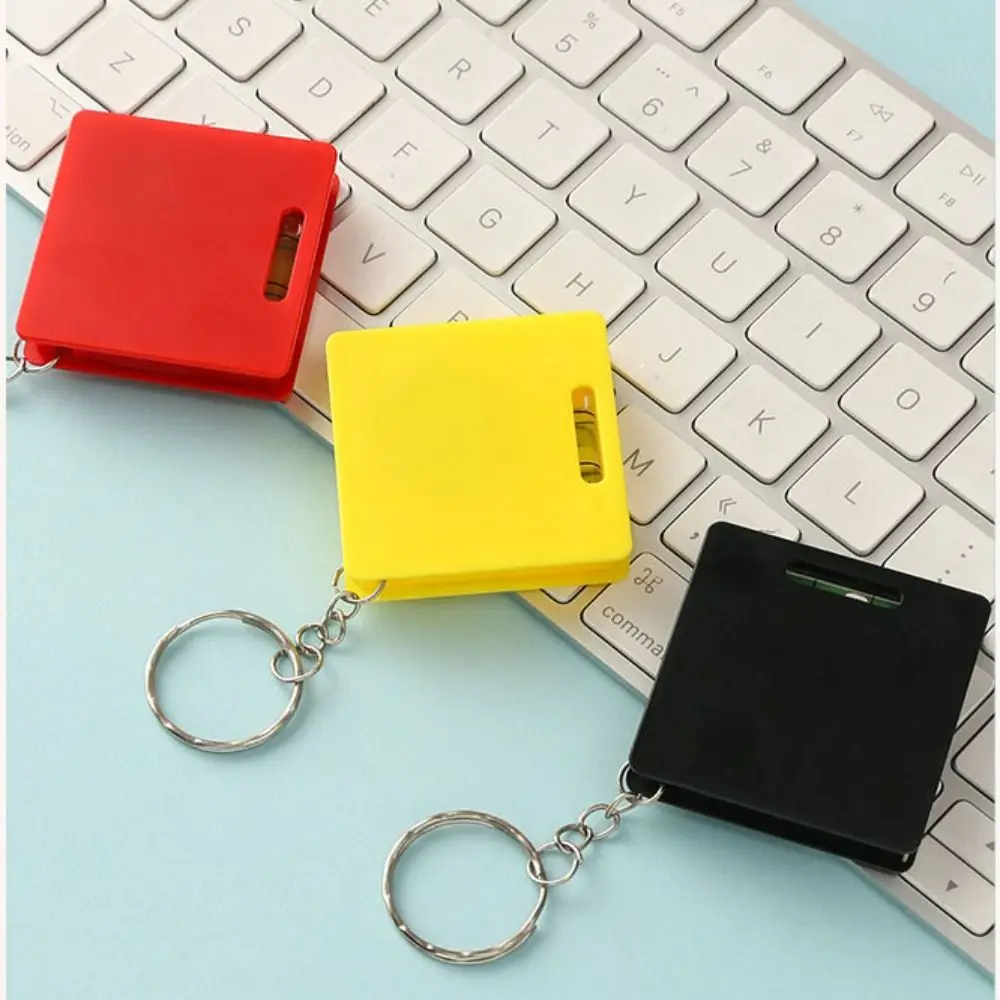 Measuring Tape Ruler 1M Retractable Mini Multifunctional Keychain For Woodworking