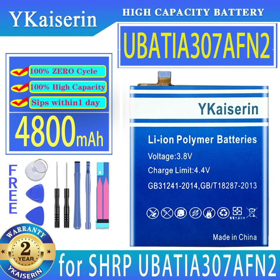 

YKaiserin 4800mAh Replacement Battery for SHRP UBATIA307AFN2 Moile Phone