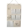 Wall Hanging Storage Bag Fabric Pouch Multi Pockets Multilayer Closet Door Hanging Storage Bag Home Cosmetics Toys Organizer 5