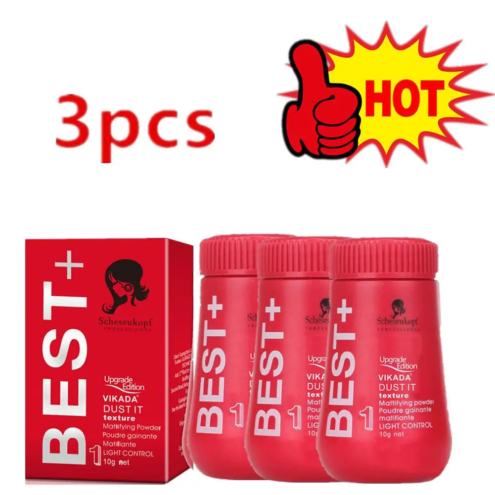 3pcs 10ml Mattifying Powder Increases Hair Volume Captures Haircut Unisex Modeling Styling Fluffy Hair Powder Absorb Grease sevich 3pcs set hair building fibers 2pcs 25g keratinthicken powder hair fiber spray nozzle applicator pump hair loss products