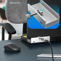 USB C HUB Docking Station Mount on Desk Computer 3.5mm AUX Type C Cable Micro SD Card Reader Disk Data Transfer Charge Dock - Image 2