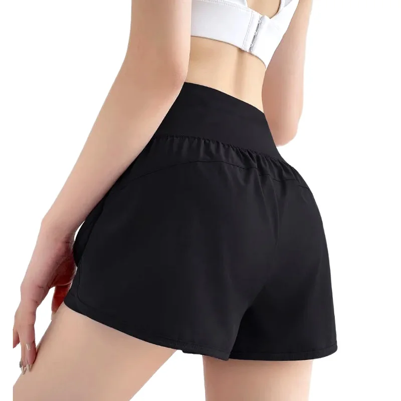 Tennis Shorts Women Pockets Skort Breathable High Waist Shorts Female Sport Yoga Running Sports Golf Solid Color Short