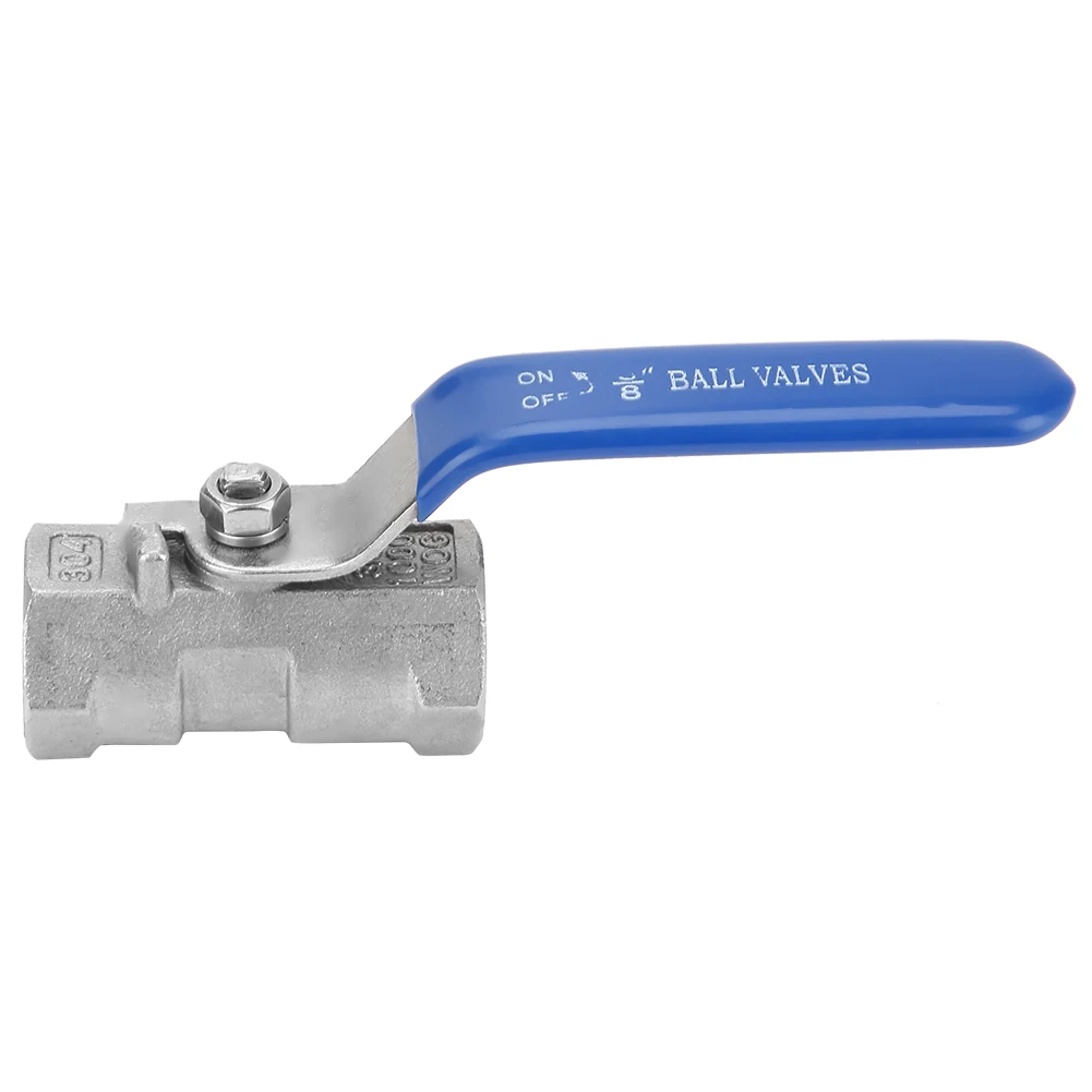 Stainless Steel SS304 Reduced Port Pipe Ball Valve Female Threaded 6 Sizes