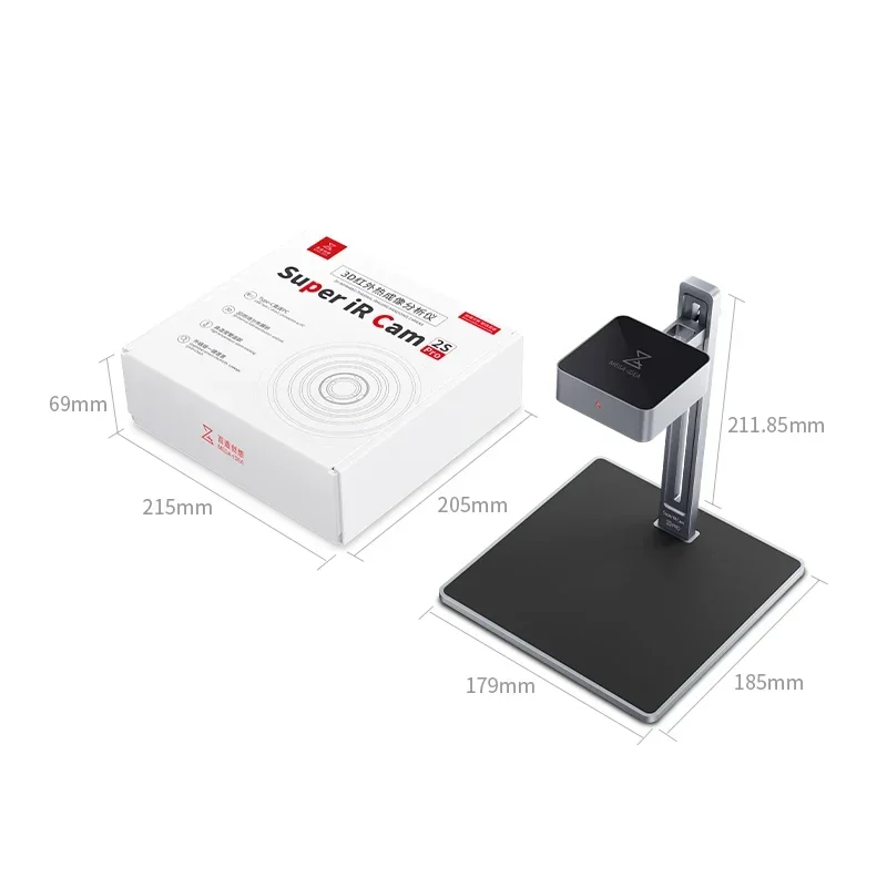 Qianli MEGA-IDEA 적외선 열화상 분석 카메라, 슈퍼 IR 캠 2S 프로, PCB 짧은 수리 오류 감지기 진단용 3D