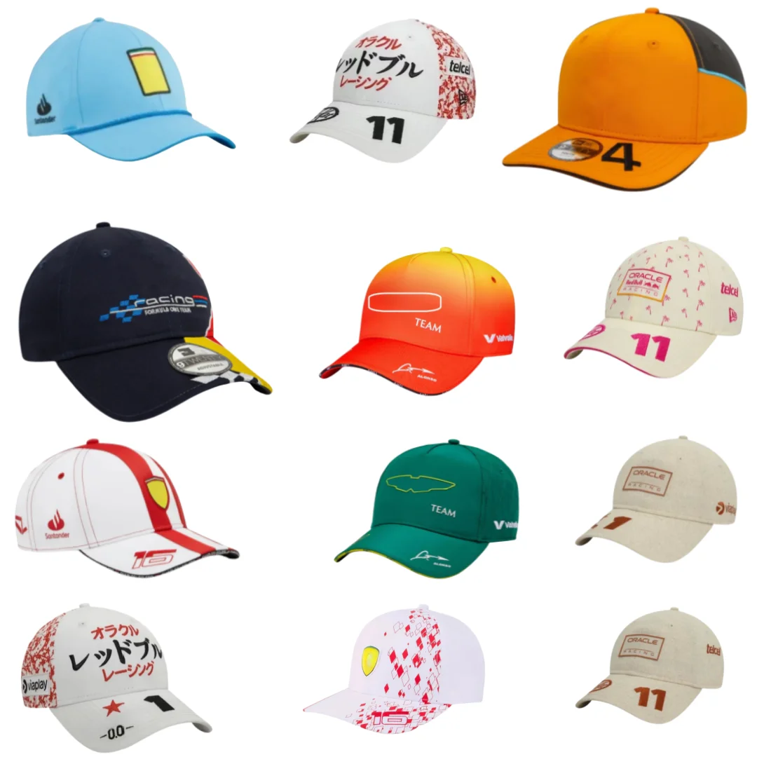 2024 F1 Team,Checo Perez,Max Verstappen,Charles Leclerc,Carlos Sainz,Fernando Alonso,Lando Norris,PIASTRI, Baseball cap Hat