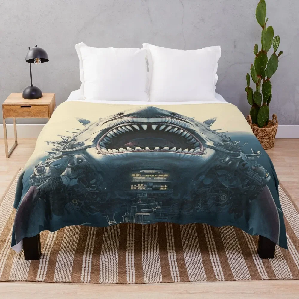 

megalodon Throw Blanket Designers Sofa Quilt Softest Blankets