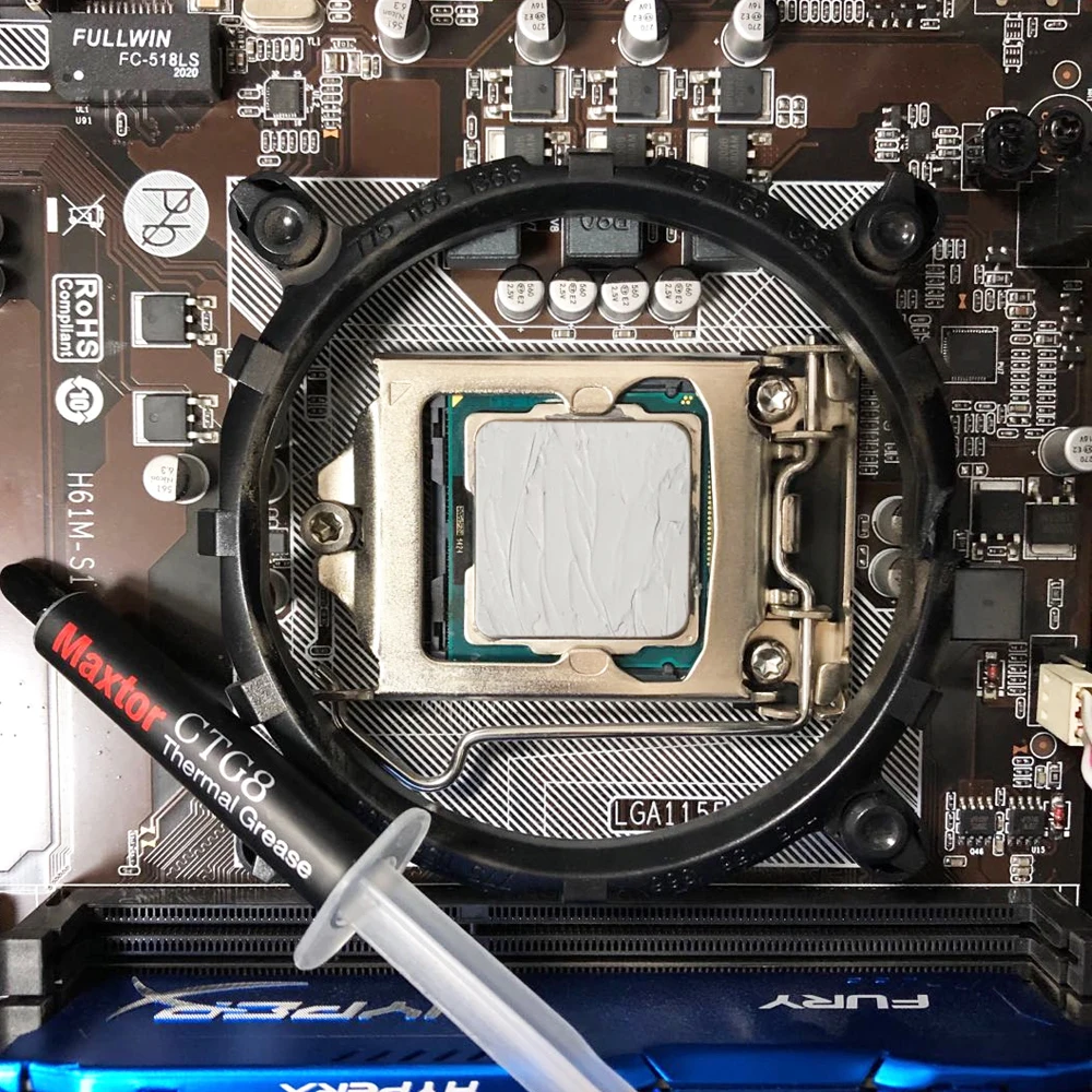 Maxtor-processador Térmico para pc Cpu Gpu Ventilador de Refrigeração Dissipador de Calor Gesso 12 8w mk Maxtor - Imagem 4