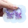 2PCS New Unicorn Cute Girls Elastic Hair Bands Kids Princess Hair Accessories Children Hair Ties Baby Headwear