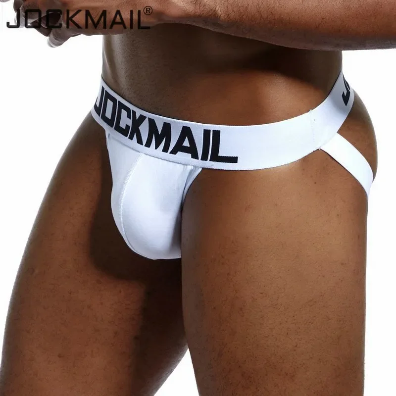 

JOCKMAIL Men's Sexy Briefs Jockstrap Gay Slip Thongs Homme Srting Underwear Men Pouch Cuecas Man Cotton Panties Underpants