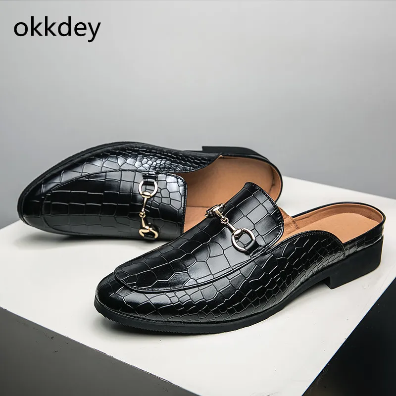 Pointed Toe Formal Flat Leather Shoes Men's Loafers All-match Comfortable Outdoor Casual Spring Summer