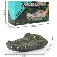 Halloween prank toy boat remote control simulation animal crocodile boat 2.4G electric simulation water floating Toys 1