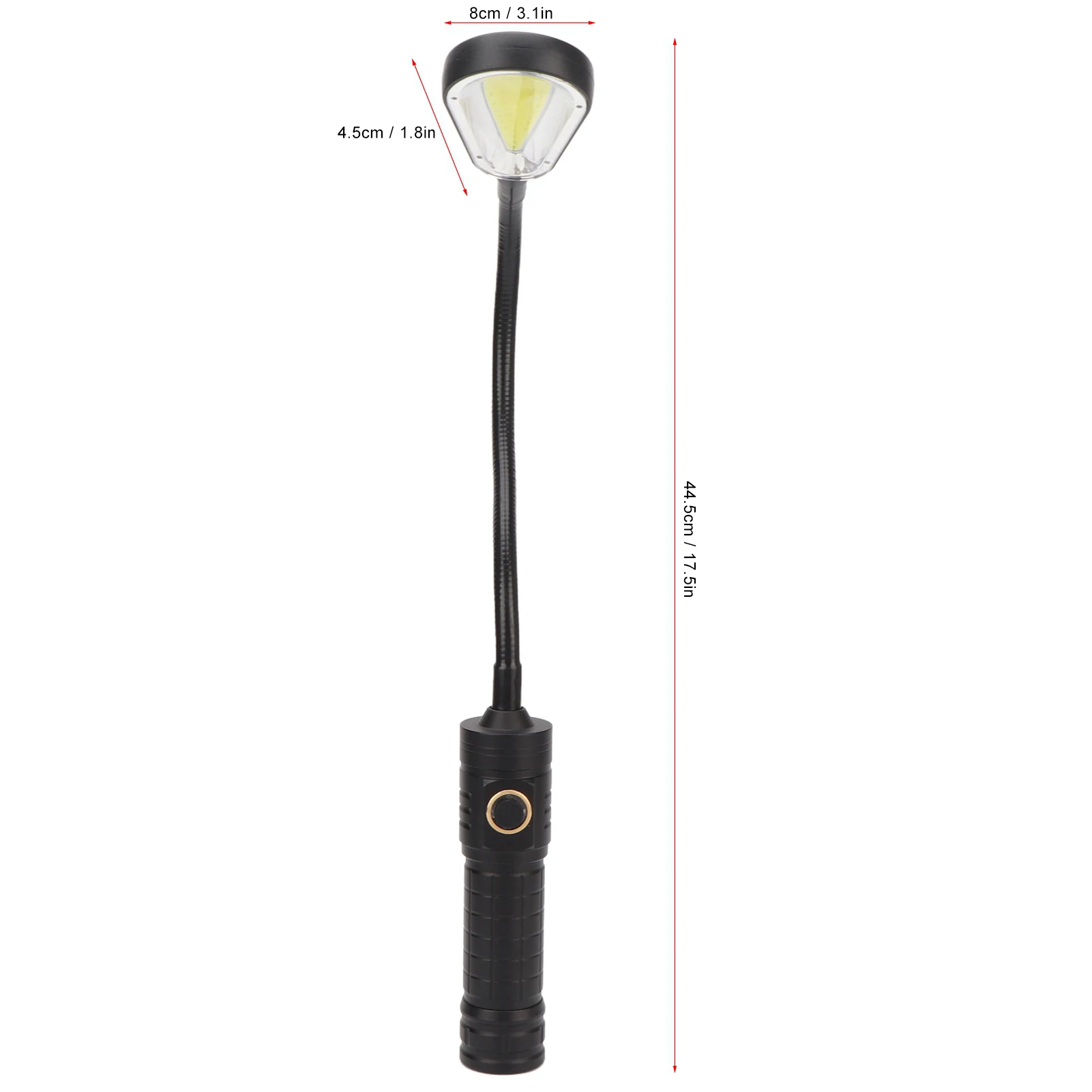 LED Work Light TYPE C Charging Zoomable Hose Design Magnetic Flexible Multipurpose for Camping Machine Tools