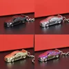 1/64 Nissan GTR-R34 RS7 Electroplating Version Hanging Key Chain Sports Car Key Set Ring Metal Racing V Car Model Children Gift 3