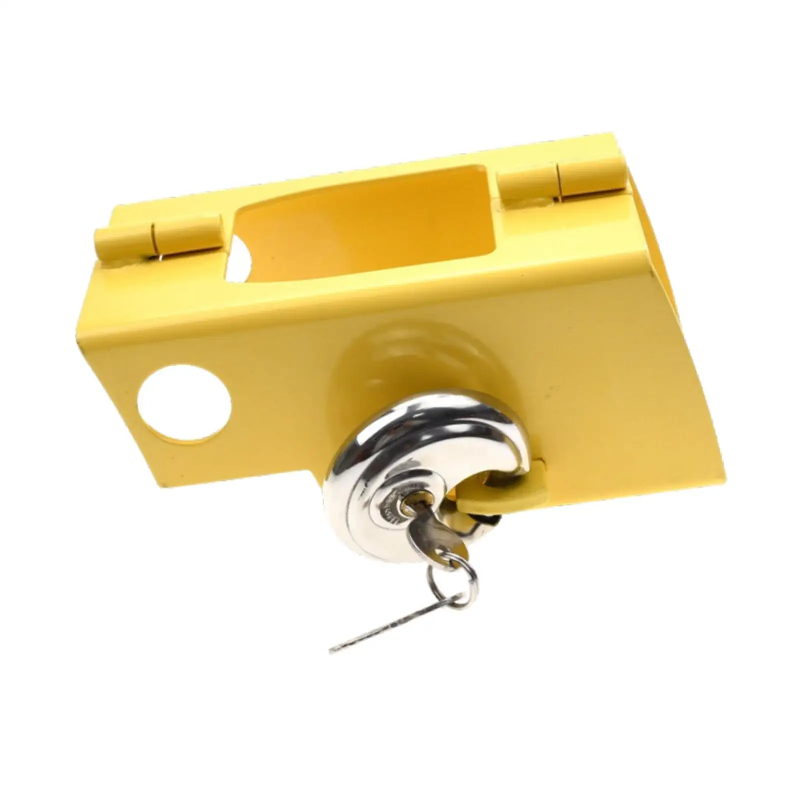 Hitch Lock for Trailer Bright Yellow Padlock Practical Wear Resistant Premium Trailer Hitch Lock for Trucks Boats trailer coupling lock