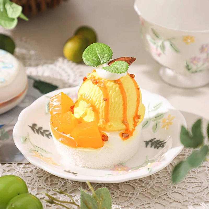 Creative Floral Pattern Cute Cups, Household Office Items Porcelain Water Mug, Minimalist style Coffee Cup and Plate Combination