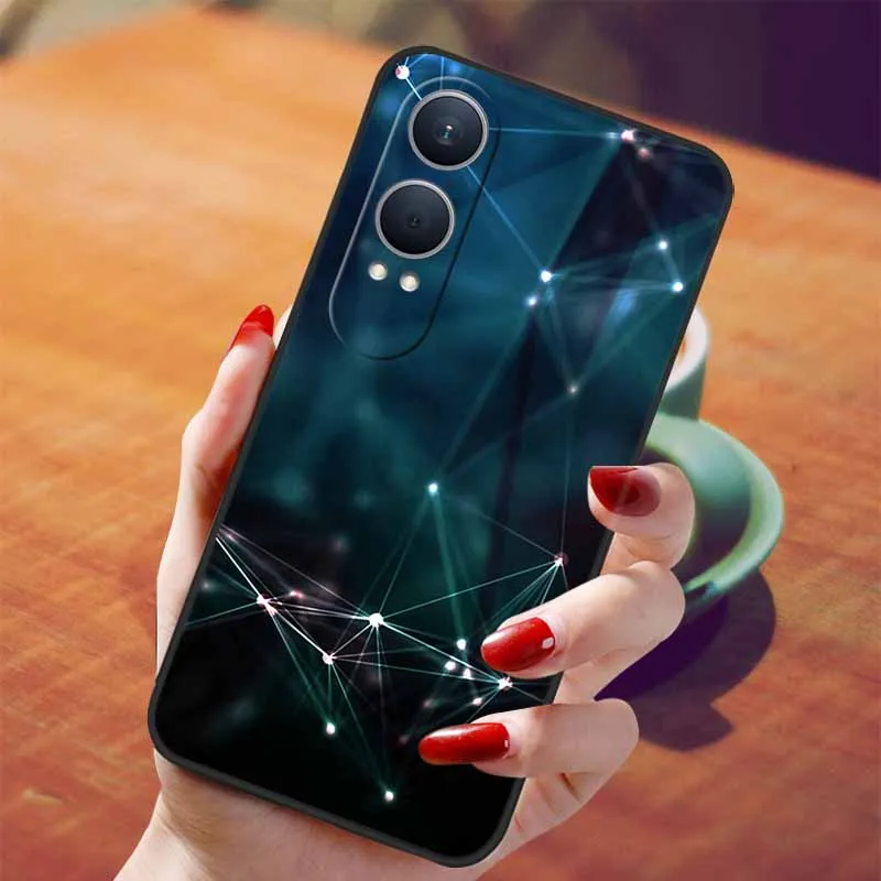 Oneplus Nord CE4 Lite Black TPU Silicone Soft Case with Wolf Design