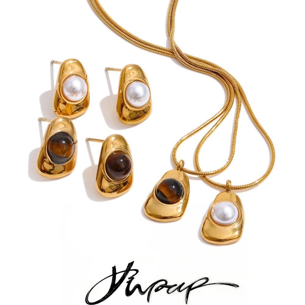Yhpup Jewelry Necklace Earrings Women