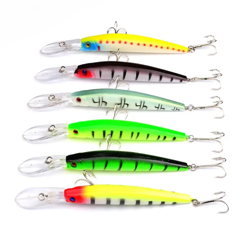 6PC Floating Crankbaits Minnow Peche Sea Fishing Bait Lot Swimbait Laser  Hard Artificial Lures For Fish Topwater Trolls Jerkbait - AliExpress