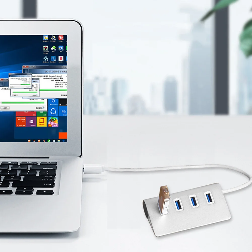 Velocidade Usb Hub Portas Usb 2.0 3.0 Porto Portátil Otg Alumínio Cabo Divisor Usb para Imac Macbook ar Portátil Tablet Peças de Alta - Imagem 4