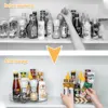 360° Rotating Storage Trays Kitchen Cabinet Spice Turntable Multifunction Bathroom Makeup Clear Organizer Kitchen Accessories 2