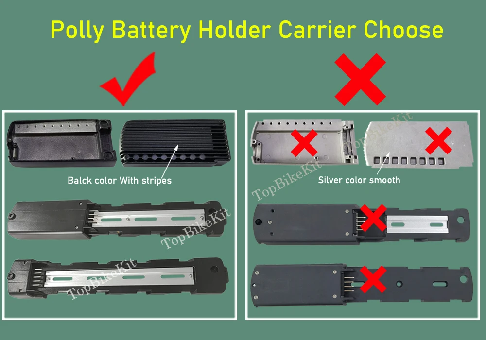 Ebike Polly Battery Carrier DP-6C DP-6 DP-9 DP-9C Super73 Battery Mounting Plate Polly Bottom Base Bracket Holder 4Pins/5Pins ebike battery holder