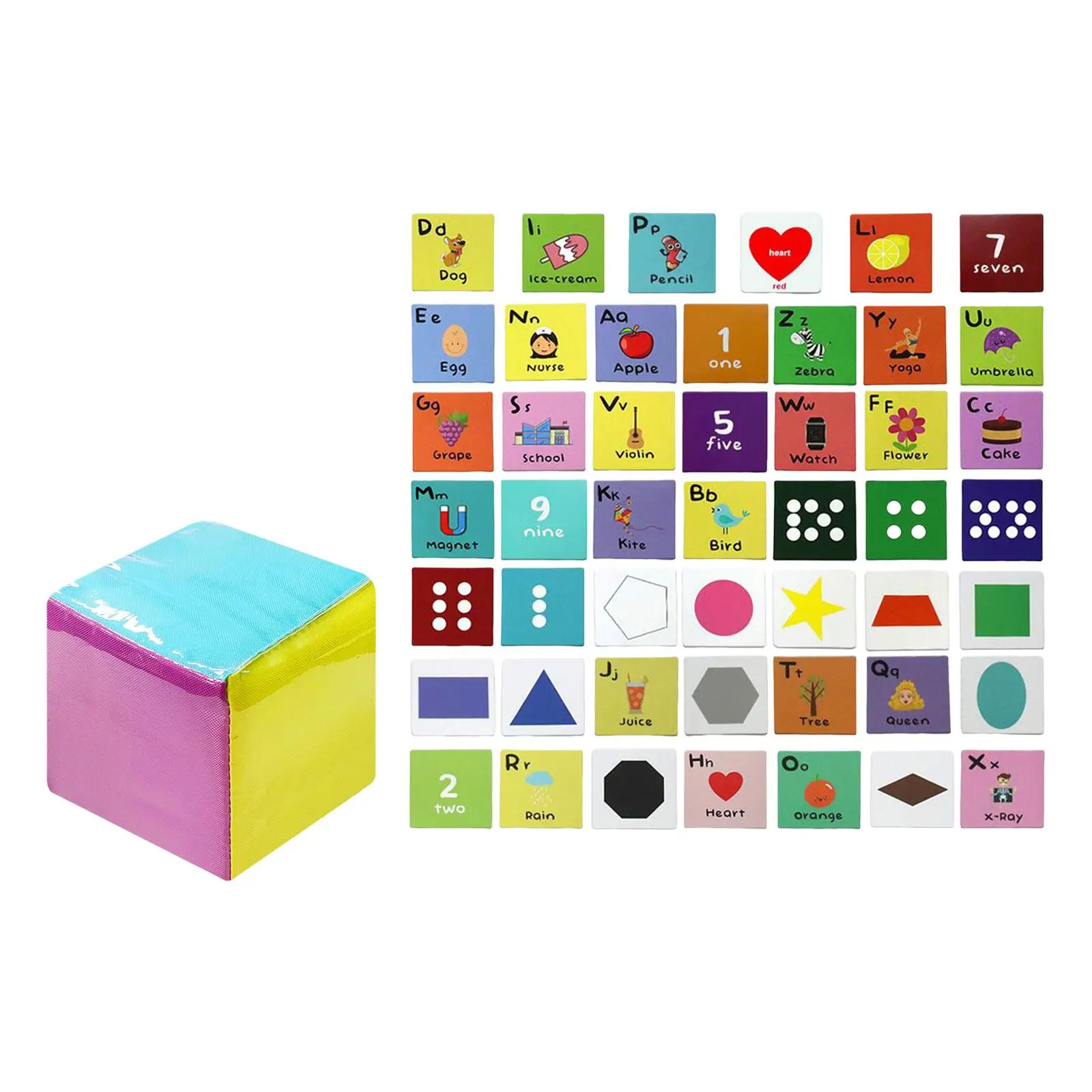 Plush Cube Dice Colorful Classroom Education Pocket Dices for Kids Movement Activities Group Game Fine Motor Skills Dice Games