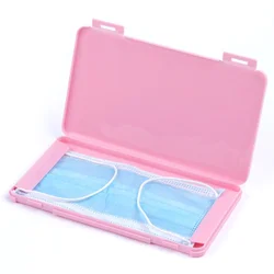 Dustproof Mask Storage Box Organizer - Safe and Pollution - Free Holder (Pink)