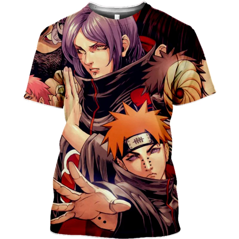 christian t shirts New Anime Fashion Casual Naruto 3D Printing Mens Tshirt Kakashi Short Sleeve Harajuku Akatsuki Tops Summer O-Neck Uchiha T-shirt T-Shirts hot