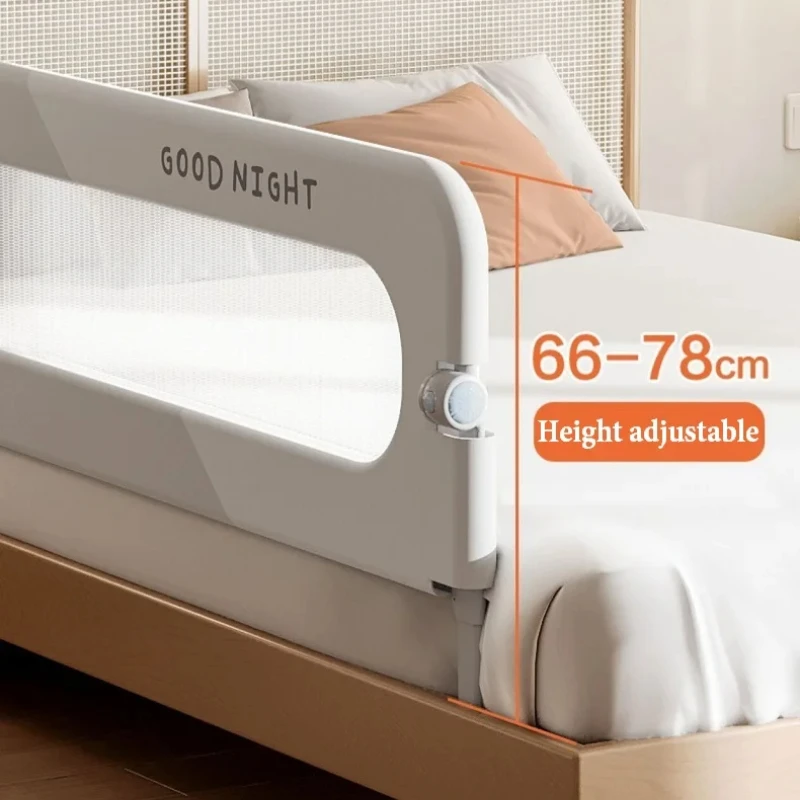 Invisible Collapsible Baby Rail Bed Guardrail Bedroom Railings for Babies Bed Protective Barrier Anti-Fall Security Kid Fence bed barrier