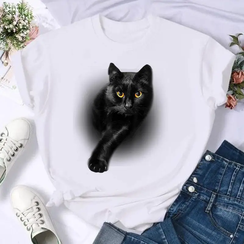 Playeras Camisetas De Gatos Camisetas Infantiles Con Estampado 3D