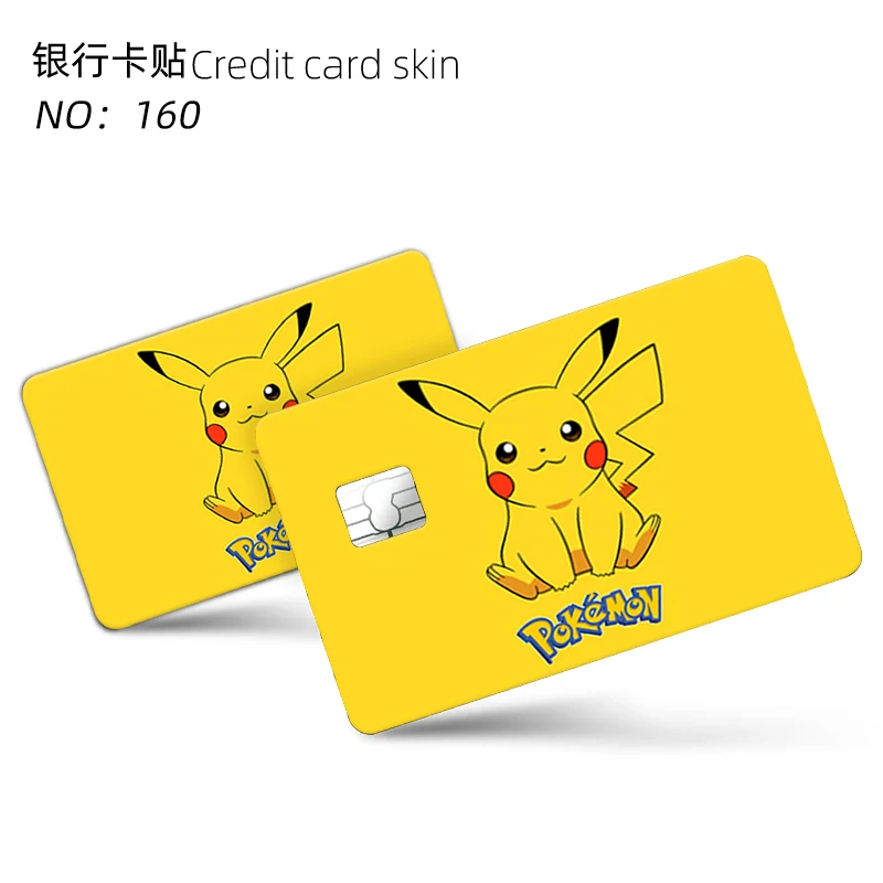 Pokemon Various Anime Bank Credit Cards Bus Pass Stickers Cool Decoration Waterproof Stickers Collection Toys Gifts 6