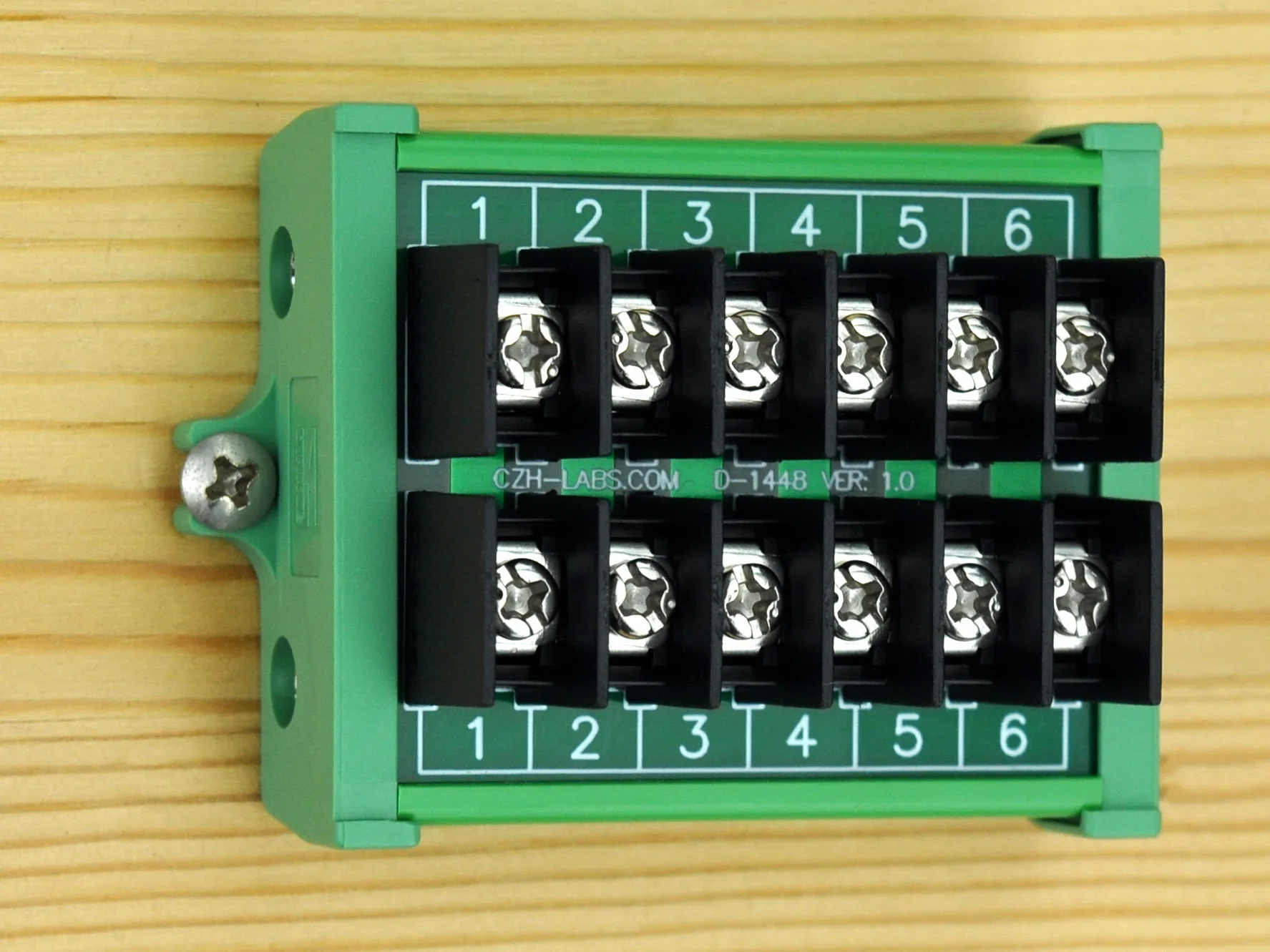 20Amp 2x6 위치 배리어 터미널 블록 모듈