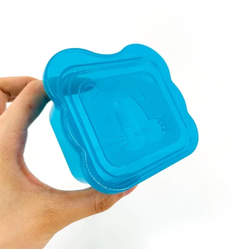 Portable Food Storage Box Baby Food Storage Containers 4pcs Baby Food Storage Snack Containers Baby Learning Dishes Auxiliary Bowl Portable Sealed Storage Boxs Can Microwave BPA Free