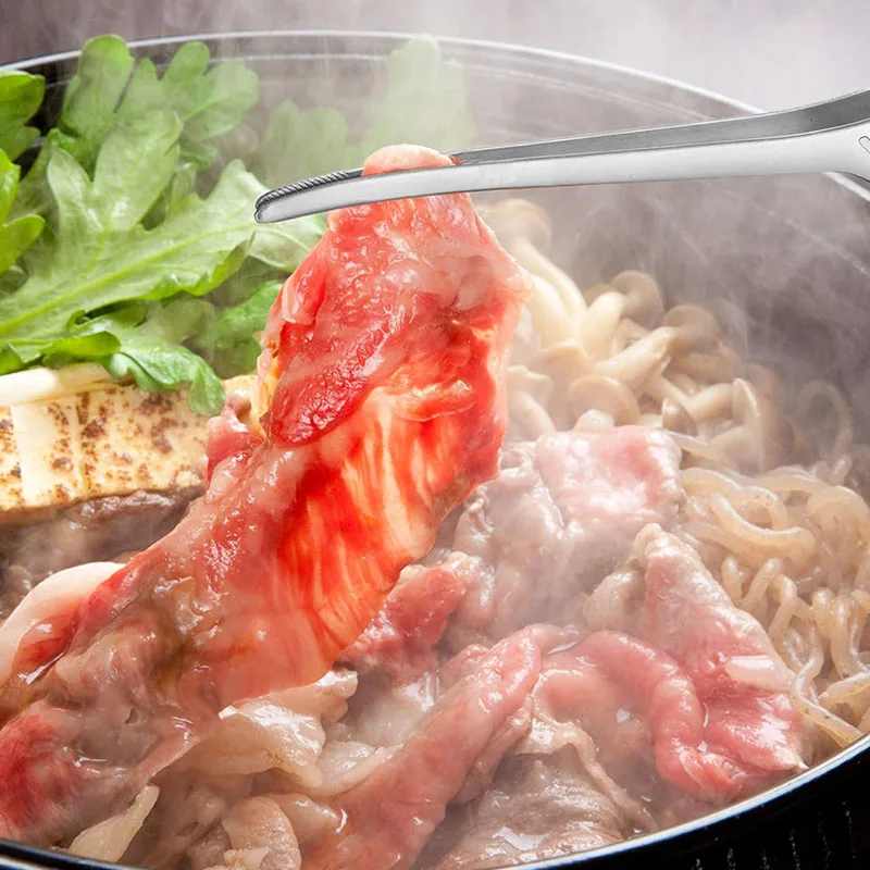 Stainless Steel Locking Tongs - Non-Slip BBQ & Salad Serving Utensil for Grilling, Buffet & Camping,  Professional Food Tongs