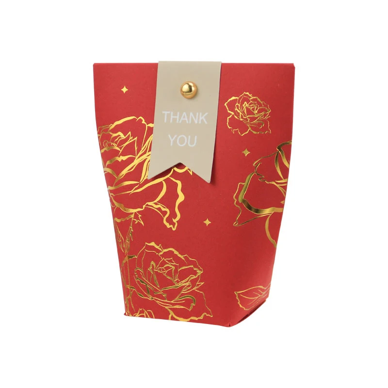 10 cajas de papel bronceado de lujo para dulces, regalos de chocolate, bolsas de agradecimiento, suministros para fiestas de cumpleaños, Navidad y bodas