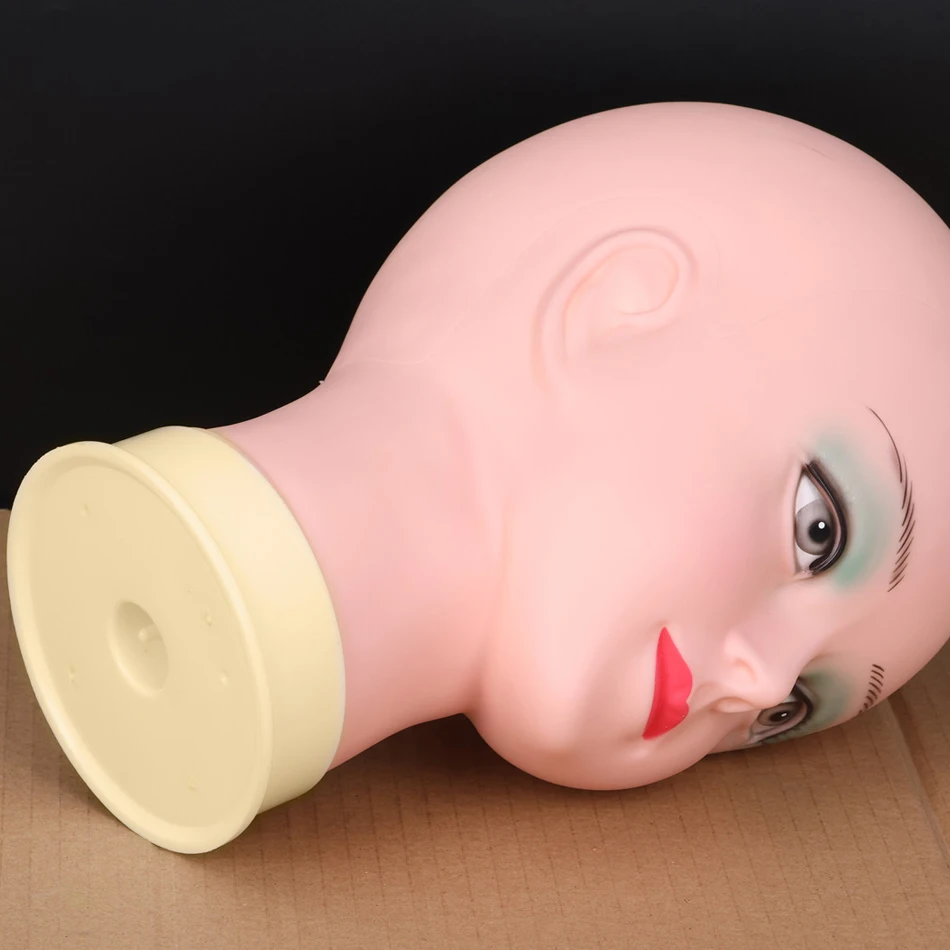 Synthetic Mannequin Head Afro Mannequin Head Wig Stand With Tripod For Women Making Wig Hat Mask Display